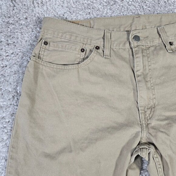 Levis 559 Jeans Mens 36x30 (Fits 34x28) Brown Relaxed Straight Work Pants Casual - Picture 2 of 12